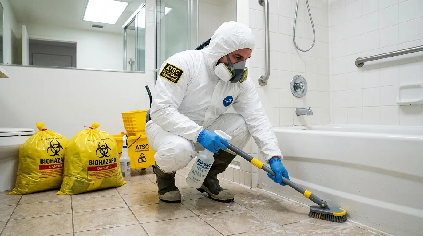 Decontamination equipment deployed for Blood Cleanup in Andover